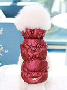 Pet Clothing Dog Clothes Winter Wear Retractable Vest Warm Sweater For Cats And Dogs - Khaki - View 10