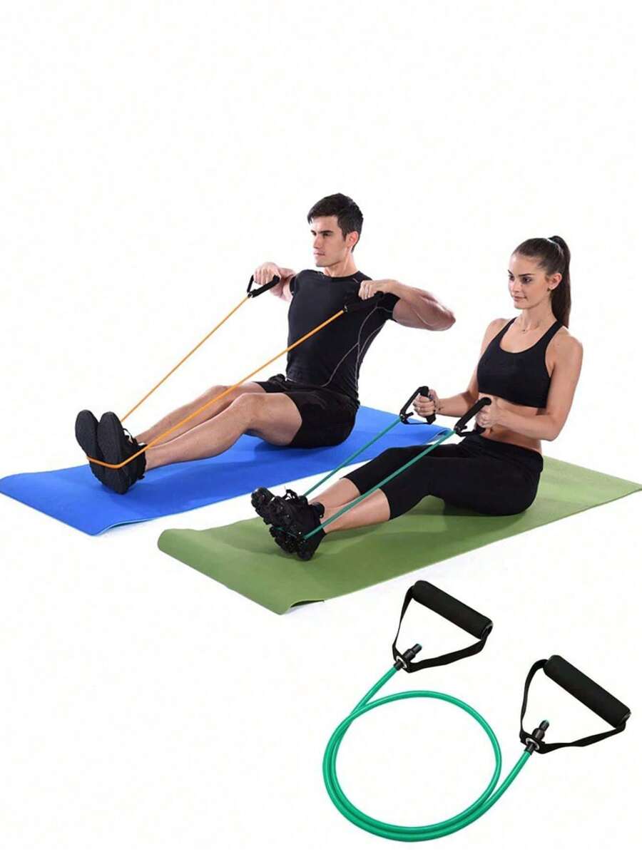 1pc Fitness Resistance Band - Green - View 1
