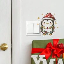 1pc Novelty Christmas Penguin, Bird, Santa Claus, Snowman Switch Sticker  Christmas Decor  Christmas Decorations Christmas Decoration Home Decor Room Decor - Multicolor - View 10