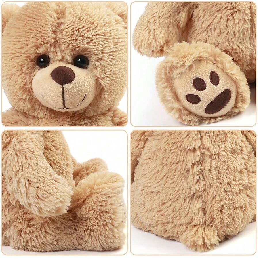 LotFancy Teddy Bear Stuffed Animal, 15 Inch Brown Teddy Bear Plush Toy