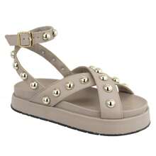 New Polka Dot Flatform Papete Sandal - 淺灰色 - View 1