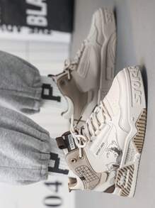 1双高帮男鞋 2024新款百搭增白小白鞋休闲运动鞋 - 米色 - 查看 7