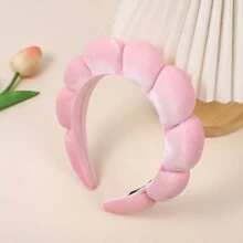 1pc Headband/Wristband Set, High Elasticity & French-Style High Headband, Gentle Cloud & Chic Style Design For Outdoor, Washing Face Or Bathroom Use Home Bathroom Decor Summer Back To School