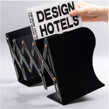 Adjustable Bookends, Expandable Bookends Magazine File Holder,Desk Organizer And Accessories For Office, Books, Papers, Extends Up To 19 Inches - Multicolor - View 3