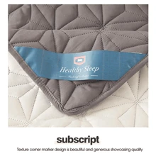 1pc Waterproof Quilted Mattress Protector, Breathable Mattress Topper Pad With Elastic Straps For Bed Cover