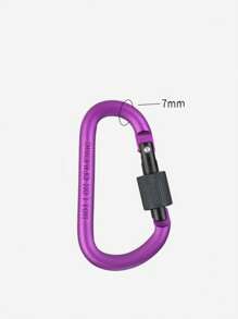 2pcs Random Color D-Shaped Carabiner Lock Buckle, Aluminum Alloy Outdoor Safety Hook, Camping Tent Quick Hanging Convenient Nut Buckle, Aluminum Alloy Backpack Buckle For Camping, Hiking And Outdoor Adventure - 彩色 - 查看 13