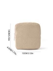 1 Pc Corduroy Simple Mini Bag Sanitary Bag Menstrual Bag Pad Bag Napkin Bag Girls Tampon Storage Bag Women Cosmetic Bag Coin Purse Cosmetic Bag Tampon Storage Bag For Underwear For Tampon For Menstrual Cup Reusable For Travel For College Dormitory For Home For Bathroom Back To School Supplies Makeup Bag Makeup Bags Makeup Organizer Make Up Organizer Makeup Storage