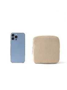 1 Pc Corduroy Simple Mini Bag Sanitary Bag Menstrual Bag Pad Bag Napkin Bag Girls Tampon Storage Bag Women Cosmetic Bag Coin Purse Cosmetic Bag Tampon Storage Bag For Underwear For Tampon For Menstrual Cup Reusable For Travel For College Dormitory For Home For Bathroom Back To School Supplies Makeup Bag Makeup Bags Makeup Organizer Make Up Organizer Makeup Storage