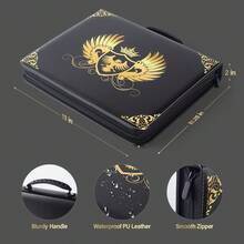 Álbum de colección de monedas, portadores de billetes de dólar para coleccionistas de papel moneda, caja de almacenamiento de dinero, carpeta con fundas para viaje de billetes/billetes/sellos/efectivo - se ajusta a los billetes grandes - [60 billetes de papel] - Negro - Ver 5