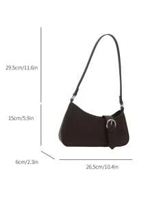Sac à bandoulière décoratif de couleur unie à la mode et simple, convient pour le shopping, les portefeuilles, le shopping, les jeunes femmes, les étudiants universitaires, les nouveaux arrivants, les cols blancs. Ils conviennent parfaitement aux bureaux, aux universités, au travail, aux , aux déplacements, aux activités de plein air, aux voyages et aux sorties