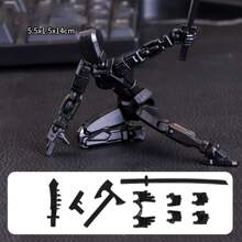 1 Set Of 6+ Educational DIY Lucky 13 Building Blocks Robot And Accessories, Full Articulated Posable Figures, 3D Printed Dummy 13 Toys, DIY Stress Relief Toys (Some Colors Randomly Shipped)