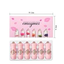 emaymei 6 Clear Moisturizing Jelly Warm Change Lipstick Moisturizing Crystal Transcolor Lipstick Set - Nhiều màu - Xem 5