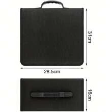 Disc Carry Case 400 CD Holder Case Bag CD Storage Wallet Protector CD DVD Bag Large Storage CD DVD Folders Sleeves Carry Case(Black) - 400PCS - View 3