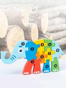 3D 拼图积木：促进儿童认知发展的有趣方式！圣诞节万圣节感恩节礼物 - 彩色 - 查看 5