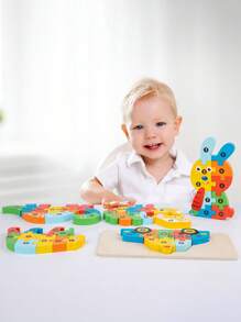 3D 拼图积木：促进儿童认知发展的有趣方式！圣诞节万圣节感恩节礼物 - 彩色 - 查看 3