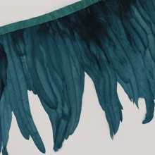 1m Borlas de plumas de gallo de colores Adorno de artesanía Adornos para manualidades DIY, decoración de fiesta festiva