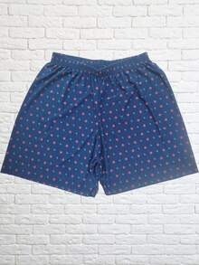 Men's Short Summer Closed Heat Garter Belt Pajamas - 藍白色 - 查看 5
