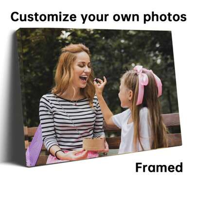 1Pc Custom Printed Canvas Art - Personalized Photo Images On Canvas - Bright And Stunning Colors - Suitable For Home Office, Or School Multi-Functional, Reusable, Ornamental Exquisite For Anniversaries, For Valentine's Day, For Mother's Day, For Birthdays, For Youth's Day, For Father's Day, For Graduation, For Weddings, For Housewarming Living Room, Bedroom, Office, Tea Room, Home, Dining Room, Valentine Day, Valentine Day Decor Gifts, Warm Ambience, Autumn Home Refresh, Scandinavian Cozy Home, Warm Ambience,Home Harmony