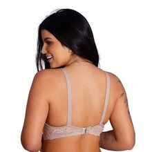 Kit 3 Nursing Bras With Comfortable Cups For Pregnant Women, Adjustable Straps, Front Opening - 彩色 - 查看 7