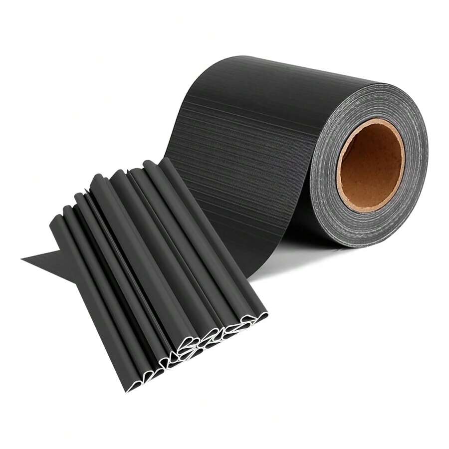 Froadp Anthracite PVC Privacy Screen Strips With Clips, Protective Film For Fence, Opaque Roll, Protection For Double-Wire Fence, Privacy Screen And Windbreak For Garden Fence And Balcony - 深灰色 - View 1