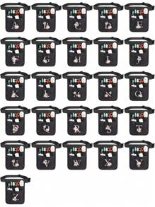 工具包 尼龙基本工具包 工具包 工具套装 文具腰包 户外家具 工具、耗材和设备 多隔层 医疗装备 口袋礼品 腰包 感恩节包 骑手包 工具腰包 多功能袋 户外露营 黑色包 徒步旅行 冬季 大容量 多功能 便携式 休闲礼品 礼物 度假 - 黑色 - 查看 2