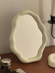 1pc Asymmetrical Cloud-Shaped Vanity Mirror,Makeup,Cheap,Room Decor,Vanity,Travel,Bedroom,Makeup Accessories,Mirror,Vanity Mirror,Cheap,Stocking Stuffers,Makeup,Makeup Tools,Cheap Stuff,Gifts,Gifts For Women,Christmas Gifts - Multicolor - View 4