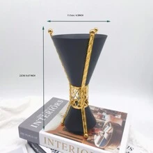 WINON 1 Peça Queimador de Incenso Escultura Bicolor Feita de Ferro, Modelo Novo de 2024 - MABKHARA