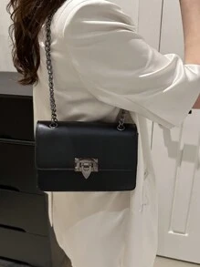 This Year's Popular Small Bag Women's Early Autumn Versatile 2024 New Texture Solid Color Chain Bag  Crossbody Bag
