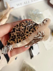 全新醋酸纤维海洋系列发夹 - 海豚、鲸鱼、水母超大发夹,装饰发饰发夹爪夹发夹发夹发夹发夹秋冬度假装女士 - 多色 - 查看 5