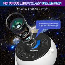 13-In-1 Star Projector, Galaxy Lamp, Nebula Night Light, Galaxy Projector With Timer, LED Space Galaxy Lamp, Bedroom Bedside Lamp For Adults - Multicolor - View 5