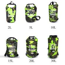1pc Túi bơi ngoài trời họa tiết camo chống thấm nước - màu xanh lá - Xem 5