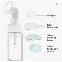 Oval Exfoliating Facial Cleansing Pump Bottle With Skin Care Silicone Foam 50ml - Trong sáng - Xem 8