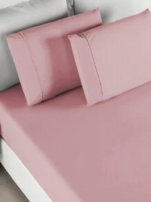 3-Piece Queen Sheet, Palito Stitch, Micropercale, 400 Thread Count, Variety Of Colors, Modern, Comfortable, Anti-Allergic