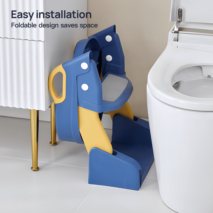 Toilet Potty Training Seat With Step Stool Ladder And Urinal, Safe & Comfortable Potty Chair With Anti-Slip Design,Adjustable Height, Soft Cushion, Foldable For Easy Storage, Perfect For Kids And Toddlers