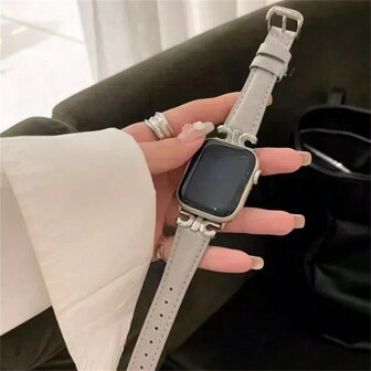 Nytt lyxigt klockband i konstläder kompatibelt med 38/40/41/42/44/45/49 mm rem för Ultra/SE/8/7/6/5/4/3/2/1