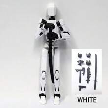 1 Set Of 6+ Educational DIY Lucky 13 Building Blocks Robot And Accessories, Full Articulated Posable Figures, 3D Printed Dummy 13 Toys, DIY Stress Relief Toys (Some Colors Randomly Shipped)