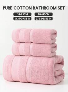 Bộ 3 khăn trang điểm và khăn tắm tuyệt đẹp - 2 khăn tắm + 1 khăn tắm - Vải nỉ san hô - Thấm hút cao, tuyệt vời để tẩy trang và trang điểm, hiệu quả lau tuyệt vời - Bộ khăn tắm và khăn tắm - Thích hợp cho phòng tắm, bàn trang điểm, khách sạn, spa, nhà nghỉ, hồ bơi và nhiều trường hợp khác, trường học, trở lại trường, du lịch, đồ dùng thiết yếu khi đi du lịch, đồ dùng thiết yếu cho gia đình, khăn tắm, chăm sóc da - Nhiều màu - Xem 14