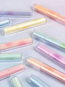 4pcs Clear Ice Style Highlighter Pens Set Oblique Brush Tip Fluorescent Color Marker Liner For Drawing Painting - Multicolor - View 9