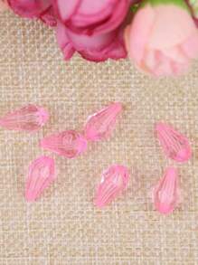 50pcs/Pack 13mm*8mm Acrylic Faux Crystal Waterdrop Shaped Beads For DIY Curtain, Garland, Jewelry Making, Bracelet Craft, Assorted Colors - 50 Water Drop Beads - View 4