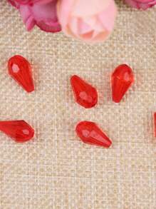 50pcs/Pack 13mm*8mm Acrylic Faux Crystal Waterdrop Shaped Beads For DIY Curtain, Garland, Jewelry Making, Bracelet Craft, Assorted Colors - 50 Water Drop Beads - View 3