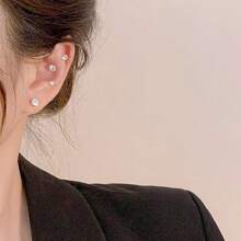 9-18 对时尚水晶装饰镀金/镀银耳钉套装 - 水晶 - 查看 3