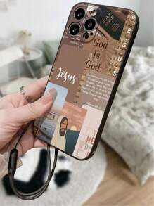 耶稣字母印花防震防刮软TPU手机壳，兼容 15 XR/7/8，兼容 15 Pro Max/12 Pro Max/13 Pro Max/14 Pro Max，兼容 13、14、11、12、12 Pro、14 Pro，兼容 11 Pro、XS、XR、7/8 Plus，兼容Galaxy A13 4G、A22、A21S、A51 4G、A52、S22 Ultra，兼容Galaxy A33 5G，兼容Redmi 10，兼容Redmi Note 11 4G，兼容Redmi 11 Lite、A53、A14、A23、S23 Ultra、S24、A14、A15、S23、A73。兼容三星、兼容红米，国际版，非国内版 - 彩色 - 查看 3