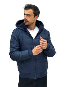 Nes Sport Nes Max Chamarra Casual con Corro para Caballero modelo 01 - Azul Marino - Ver 2