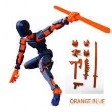 1 Set Of 6+ Educational DIY Lucky 13 Building Blocks Robot And Accessories, Full Articulated Posable Figures, 3D Printed Dummy 13 Toys, DIY Stress Relief Toys (Some Colors Randomly Shipped)