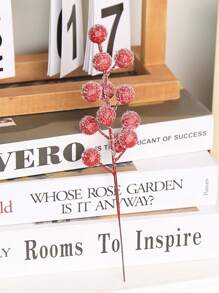 6/12pcs Artificial Berries Winter Frosted Red Berry Branches For Tree Wreath Garland DIY Crafts Home Wedding Party Theme Party Gathering Holiday Hanging Tree Celebration Home Decorations, Scene Decoration, Valentine Day, Gift Christmas Decorations Room Decor Christmas - Multicolor - View 7