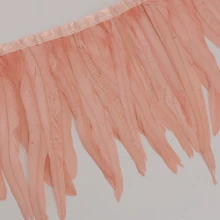 1m Borlas de plumas de gallo de colores Adorno de artesanía Adornos para manualidades DIY, decoración de fiesta festiva