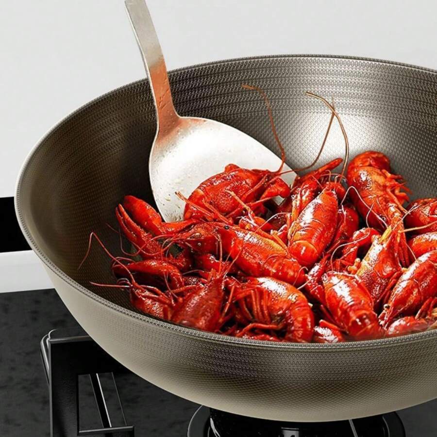 Luxury New Titanium Coated Nonstick Pan, DualSided, Suitable For