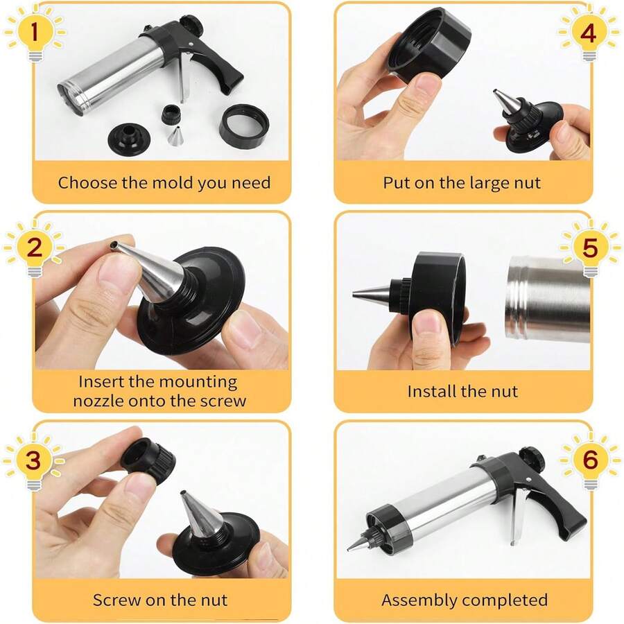 Cookie Presses Biscuit Press Set For Baking, Creative Cookies, Cakes