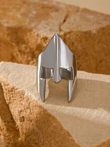 1pc Stainless Steel 18K Gold Plated Punk Mechanical Style Helmet Pattern Ring Men's Rings Summer Jewelry - Ring - View 15