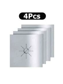 1/4/8 piezas Almohadillas de protección antihuellas y antióleo para cocina de gas, lavables, protectoras, resistentes al calor y al fuego, material de prevención de incendios, adecuadas para cocinas de gas domésticas, suministros para el hogar